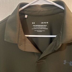 Under Armour Olive Green Performance Polo